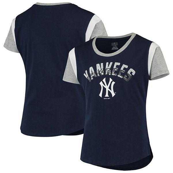Girls Youth Navy New York Yankees Totally T-Shirt