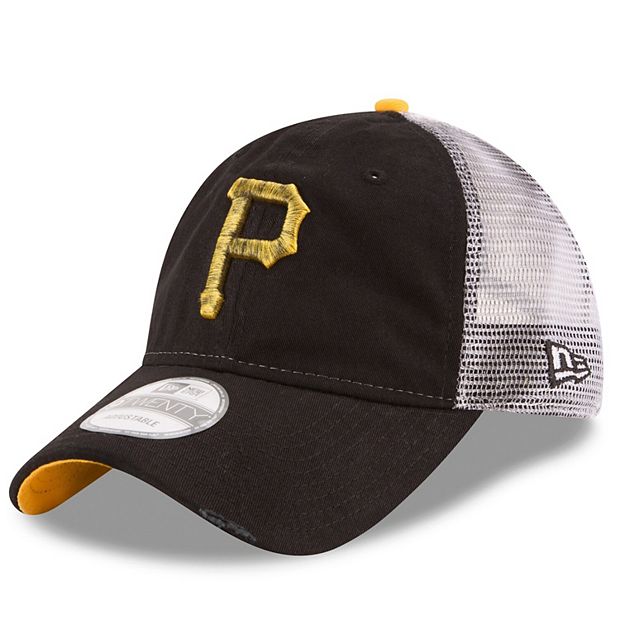 Men's Pittsburgh Pirates New Era Black Team Color 9FIFTY Snapback Hat