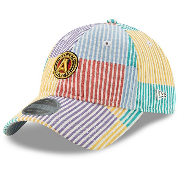 Men's New Era Atlanta United FC Black Label Seersucker 9TWENTY