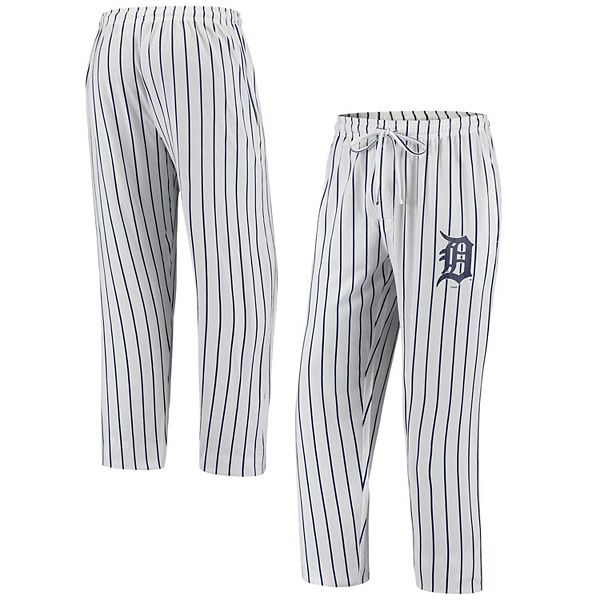 Men's Concepts Sport White Detroit Tigers Vigor Pinstripe Pants
