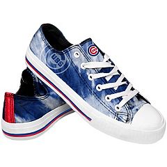 MLB Chicago Cubs Womens Side Woodmark Canvas Shoes 5-6