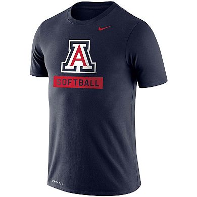 Men's Nike Navy Arizona Wildcats Softball Drop Legend Slim Fit Performance T-Shirt