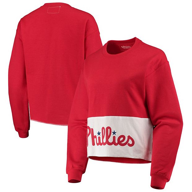Philadelphia Phillies Refried Apparel Women's Sustainable Cropped  Sweatshirt - Red