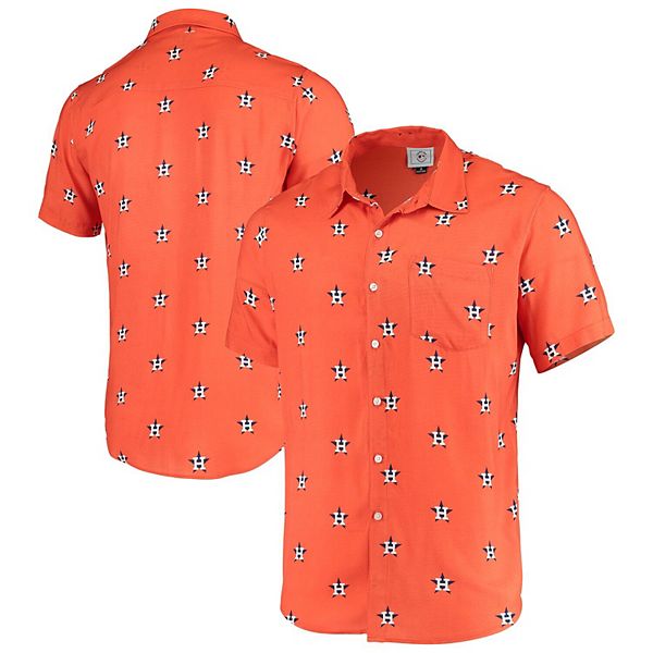 Houston Astros Baseball Pattern Vintage Hawaiian Shirt - Banantees