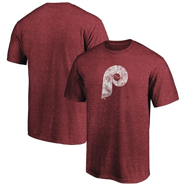 Vintage Men’s Small Philadelphia Phillies Burgundy T-Shirt Delta Pro Weight