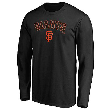 Men's Fanatics Branded Black San Francisco Giants Team Logo Lockup Long Sleeve T-Shirt