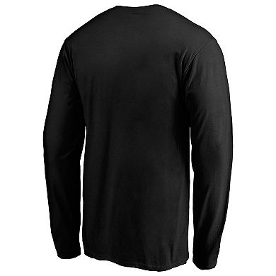 Men's Fanatics Branded Black San Francisco Giants Team Logo Lockup Long Sleeve T-Shirt