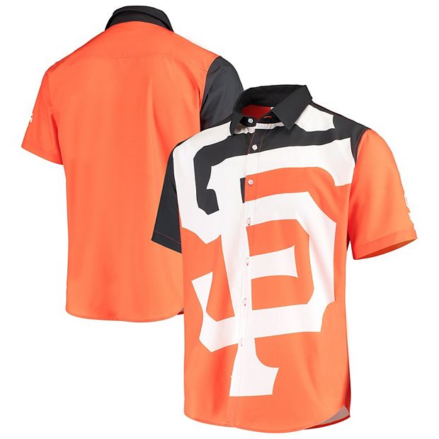 Men's Orange San Francisco Giants Big Logo Button-Up Shirt