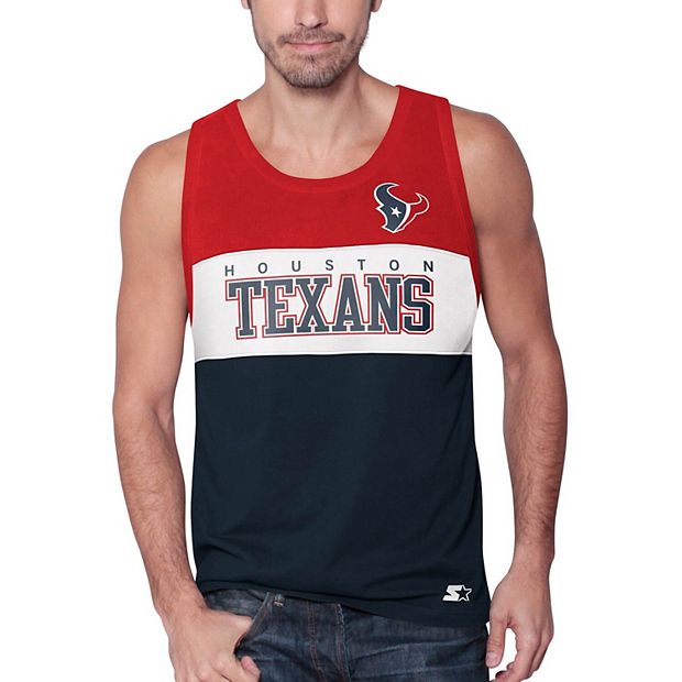 Men's Starter Navy Houston Texans Highlight Reel Tank Top