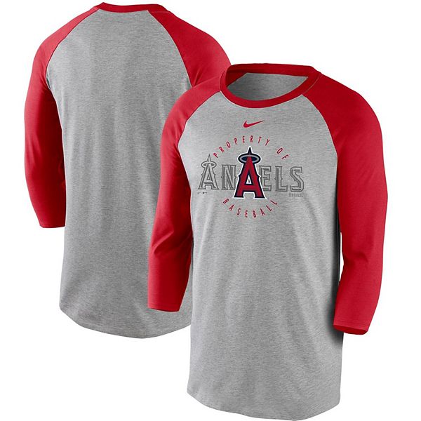 Nike Men's Los Angeles Angels Navy Arch Over Logo Long Sleeve T-Shirt