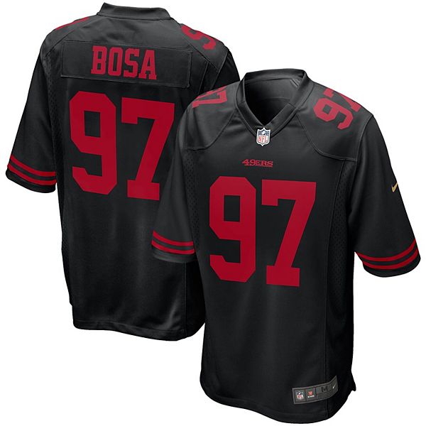 Nick Bosa #97 San Francisco 49ers Gold Rush Red / Black Shirt