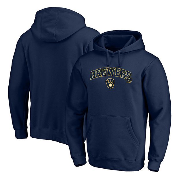 Men's Milwaukee Brewers Fanatics Branded Navy Fitted Polo