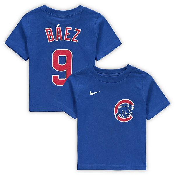 Infant Nike Javier Baez Royal Chicago Cubs Player Name & Number T-Shirt