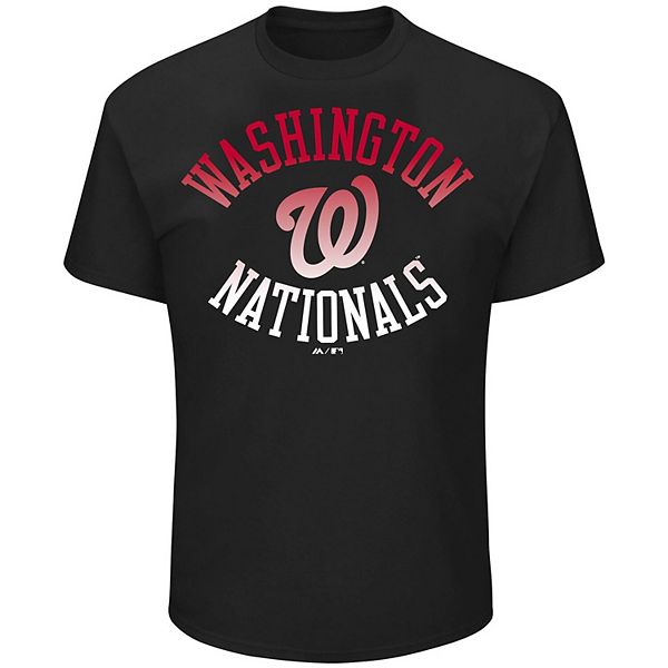 Men's Black Washington Nationals Big & Tall Pop T-Shirt