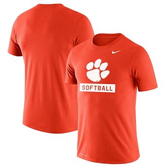 Men's Nike Orange Clemson Tigers Softball Drop Legend Slim Fit Performance T-Shirt