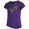 Girls Youth New Era Purple Colorado Rockies Flip Sequin T-Shirt