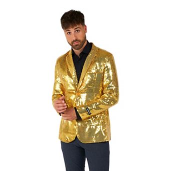 Men's Suitmeister Gold-Tone Sequin Novelty Blazer by OppoSuits