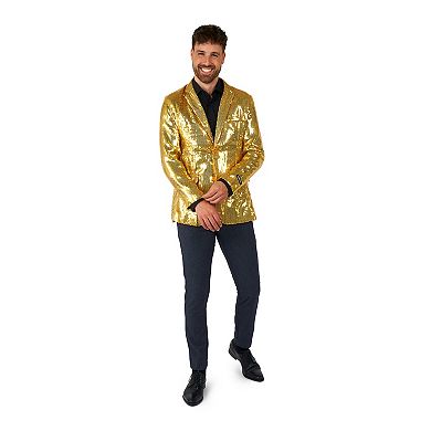 Men's Suitmeister Gold-Tone Sequin Novelty Blazer by OppoSuits