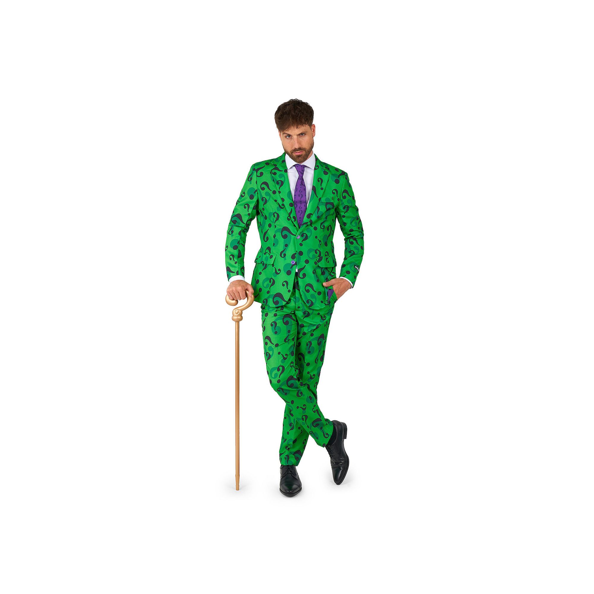 Mens Suitmeister Batman The Ridder Slim-Fit Novelty Suit and Tie Set, Size