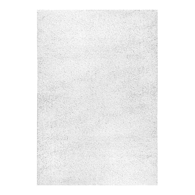 nuLOOM Arden Homely Shag Area Rug, White, 3X5 Ft