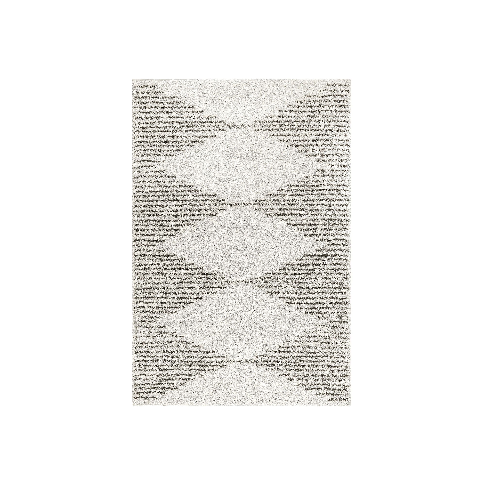 nuLOOM Scarlette Shattered Diamonds Area Rug, Off White