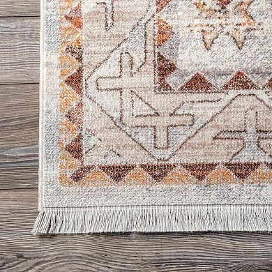 nuLOOM Zahra Faded Native Panels Area Rug