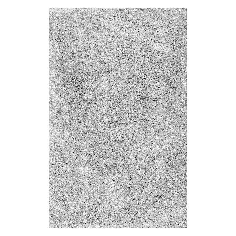 nuLOOM Kara Solid Shag Area Rug, Grey, 3X10 Ft