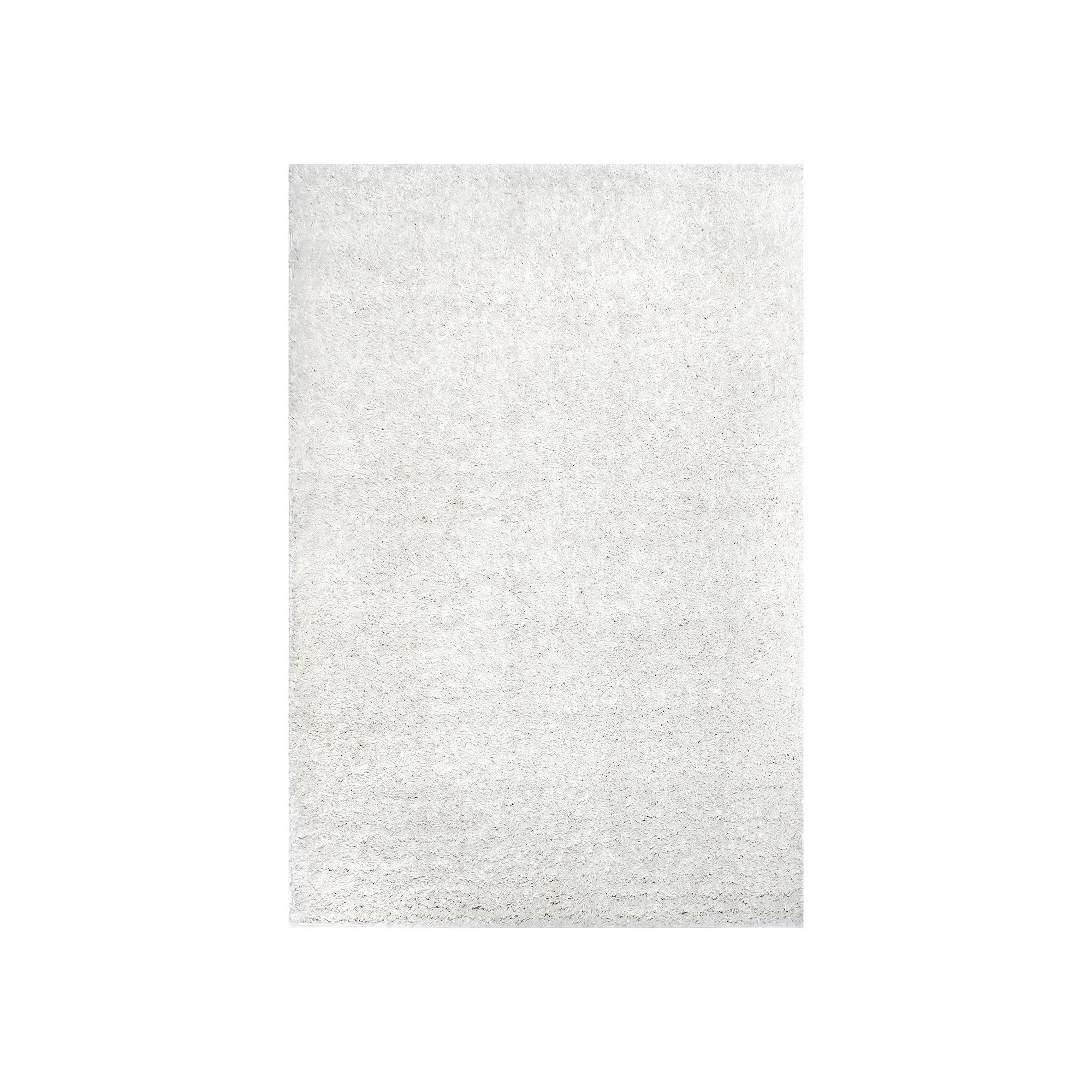 nuLOOM Kara Solid Shag Area Rug, Ivory
