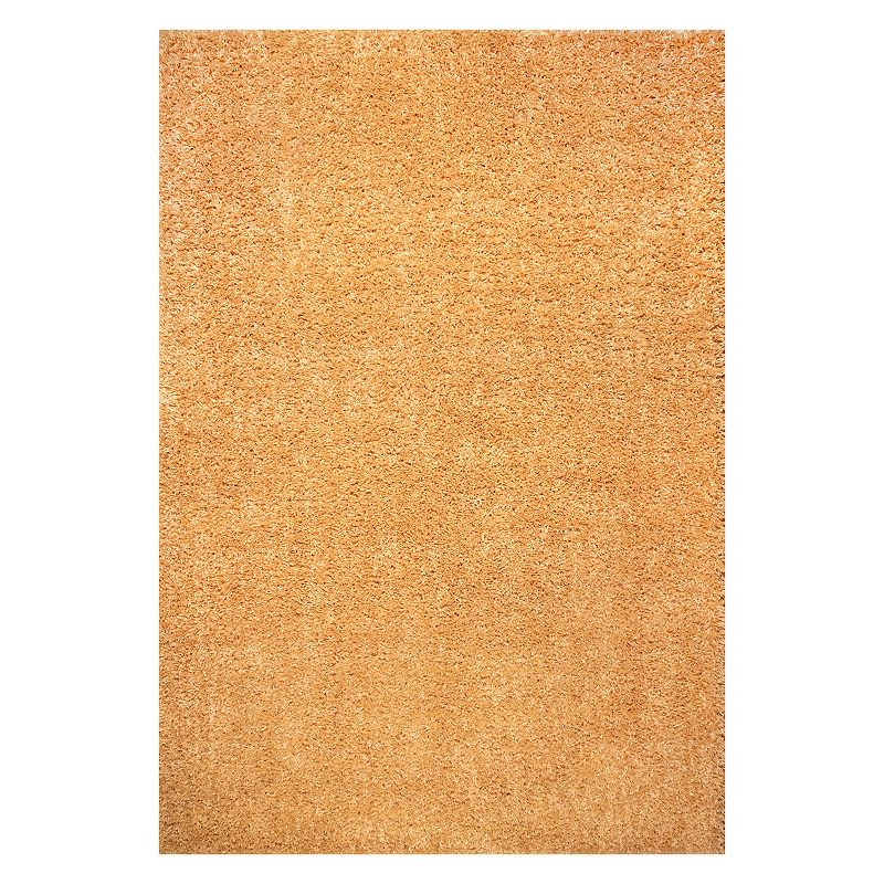 nuLOOM Kara Solid Shag Area Rug, Yellow, 9X12 Ft