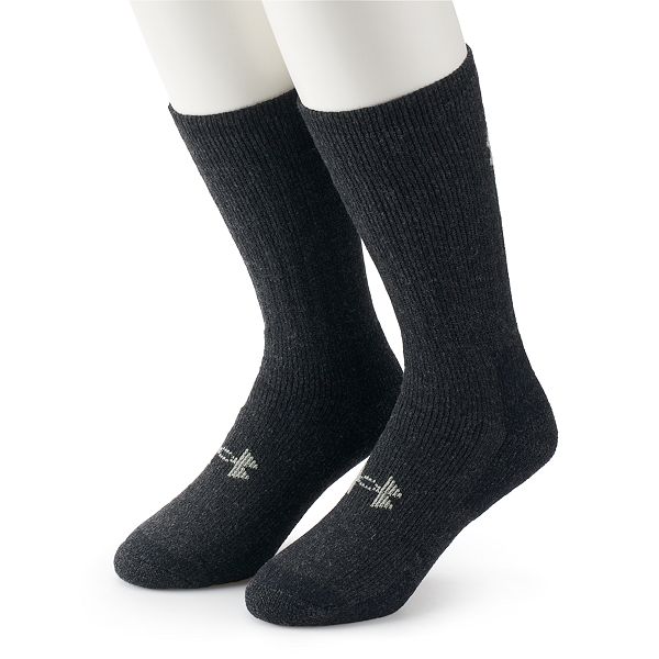 Under Armour Scent Control UA Charged Wool Boot Socks 2-Pair 1249657 Large 