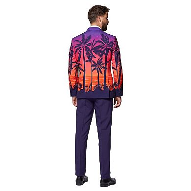 Men's OppoSuits Slim-Fit Suave Sunset Novelty Suit & Tie Set