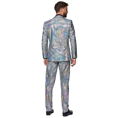 Men's OppoSuits Discoballer Slim-Fit Novelty Suit & Tie Set
