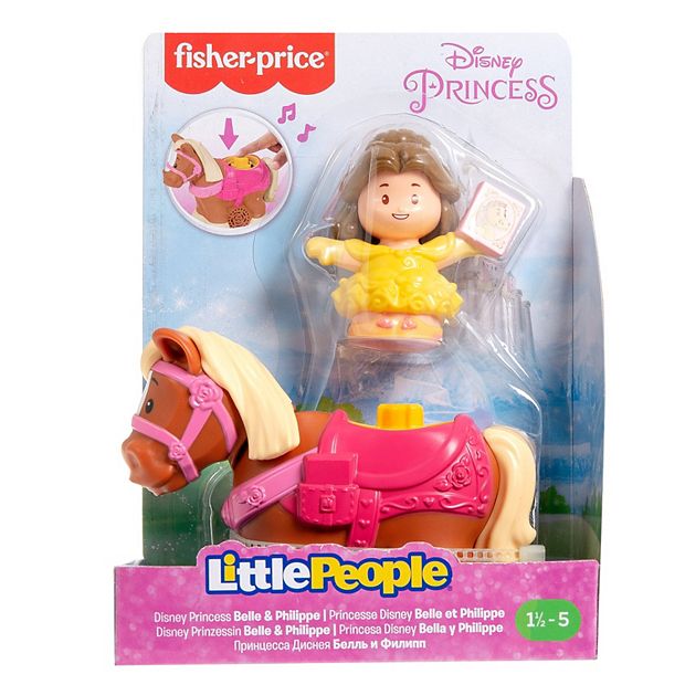 Little People Fisher Price Disney Princess and Horse Bundle- Belle and  Phillippe, Anna and Sven and Rapunzel and Maximus 