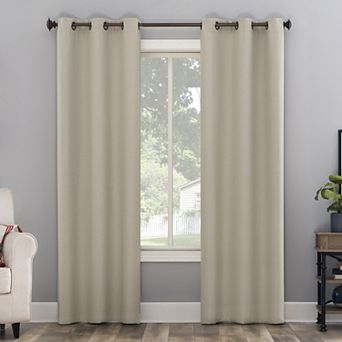 The Big One® 2-pack Kentfield Woven Texture Solid Room Darkening Window Curtain Set