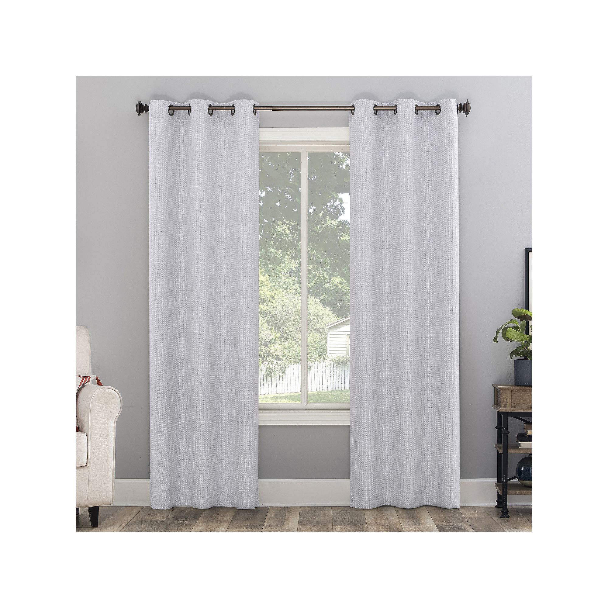The Big One® 2-pack Kentfield Woven Texture Solid Room Darkening Window Cu