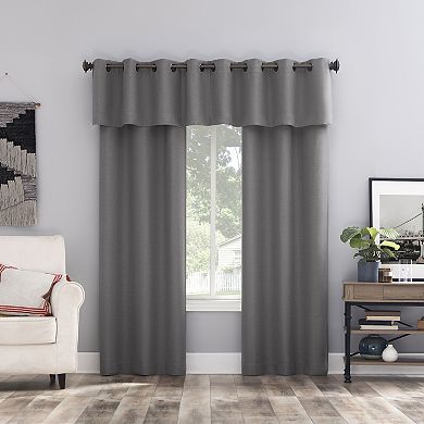 The Big One® Kentfield Woven Texture Solid Room Darkening Valance