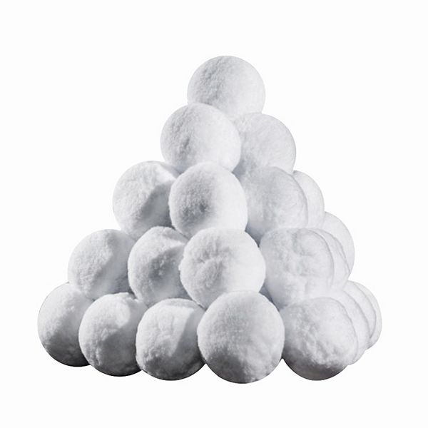20 Indoor Fake Artificial Snowballs 6cm Realistic Snow Crunch Christmas  Display Xmas Fun Snow Ball Fight. Clean No Mess Fun Snow Like Touch 