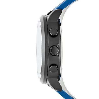 Skechers Men's Lawndale Blue Silicone Analog-Digital Watch