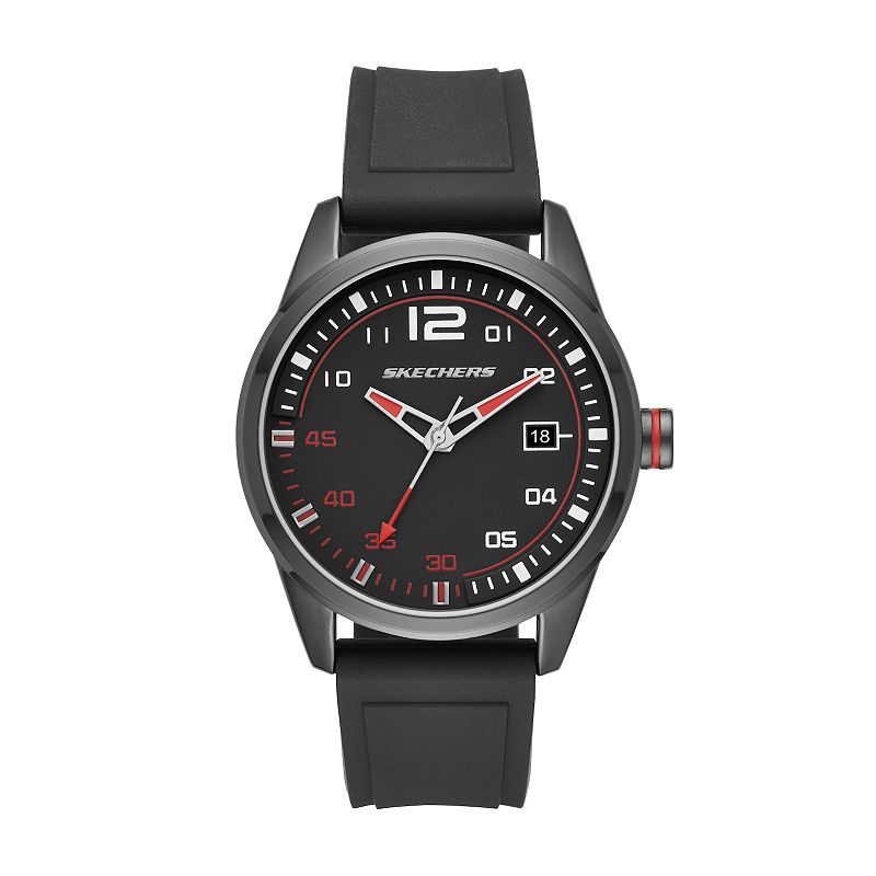 Skechers® Men's Slauson Digital Silicone Strap Watch, Size: Large, Black