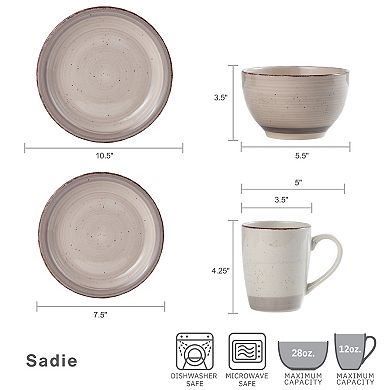 Pfaltzgraff Sadie Cream 16-pc. Dinnerware Set