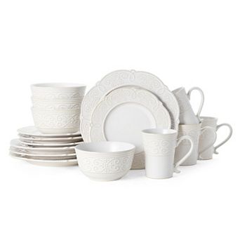 Pfaltzgraff Abby White 16 pc Dinnerware Set