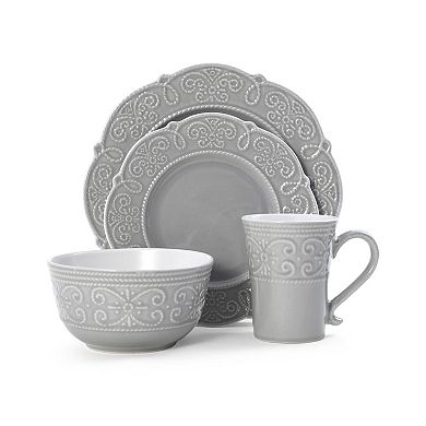 Pfaltzgraff Abby Gray 16-pc. Dinnerware Set