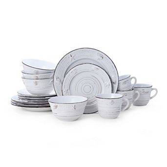 Pfaltzgraff Trellis Coastal White 16 pc Dinnerware Set