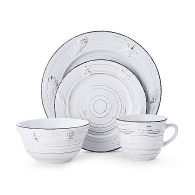 Pfaltzgraff Trellis Coastal White 16-pc. Dinnerware Set