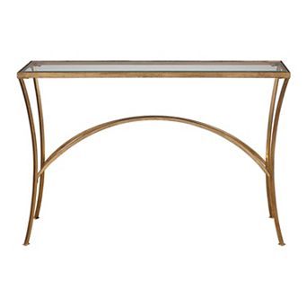Uttermost Alayna Gold Finish Console Table