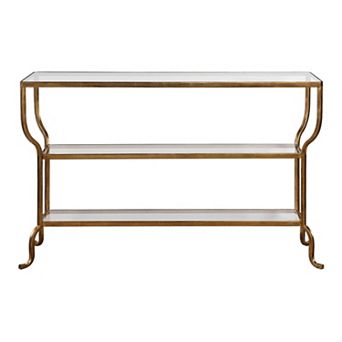 Uttermost Deline Gold Finish Console Table