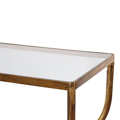 Uttermost Deline Gold Finish Console Table