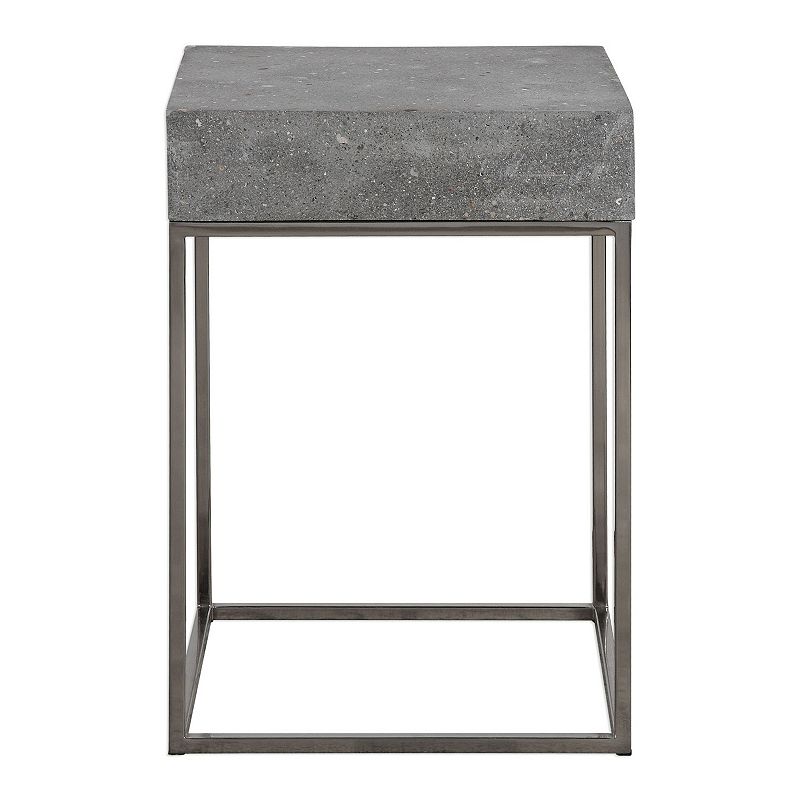 Uttermost Jude Concrete End Table, Grey