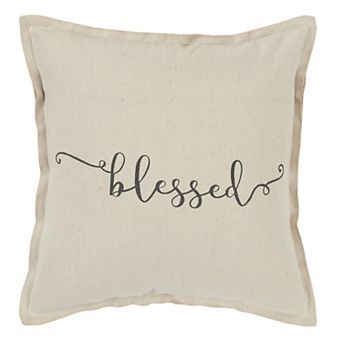 Rizzy Home Blessed Down Fill Throw Pillow