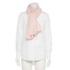 Campo de' Fiori - Long Sheer Silk Scarf - Pink